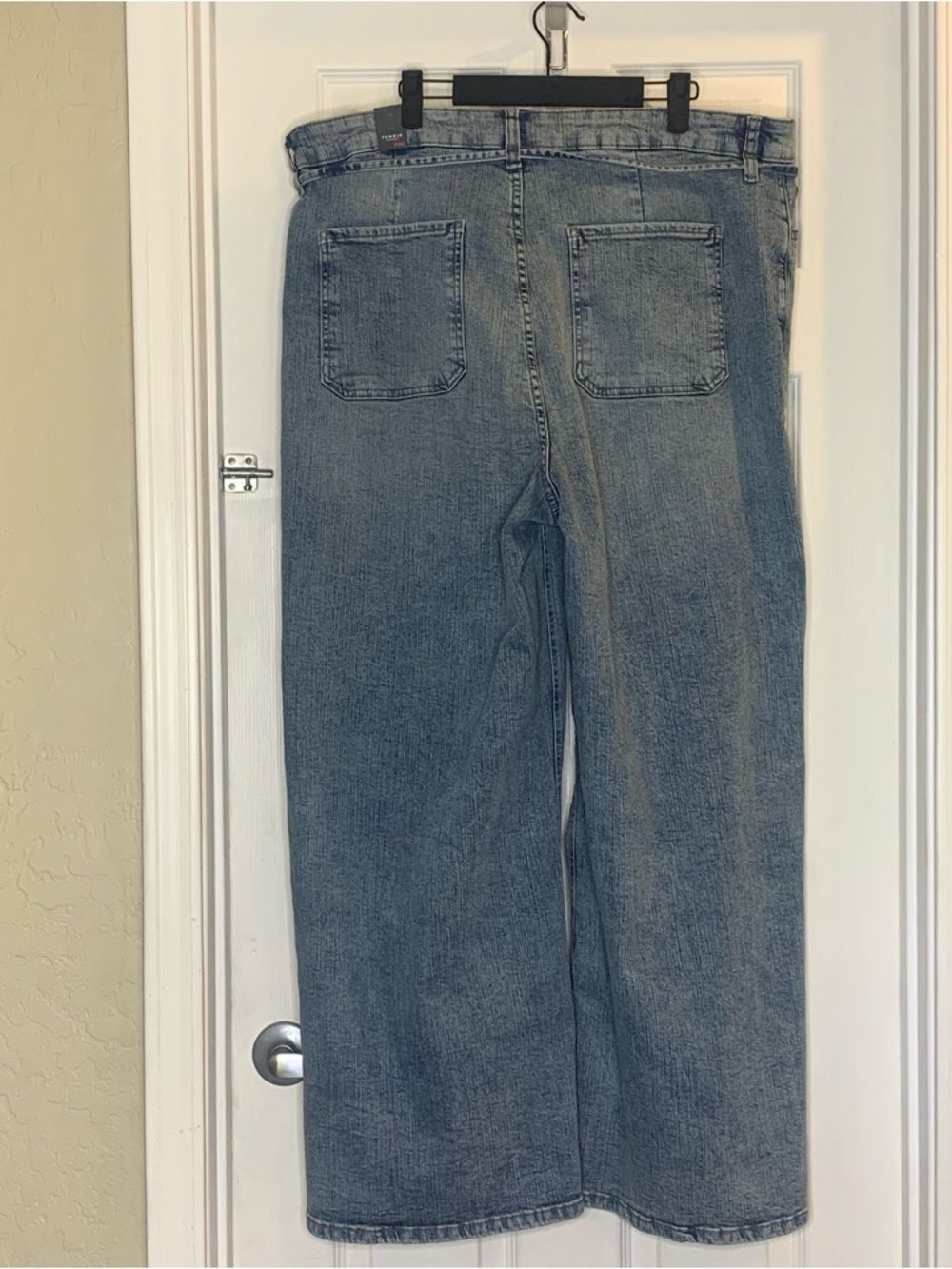 Torrid High Rise Baggy Wide Leg Tie Belt Jean Stretch + Rigid Size 20R - Picture 2 of 13